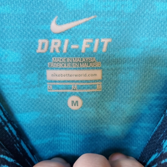 Nike Mens Sublimate Reflective Running Mesh Panel Shirt Size M - Picture 2 of 6